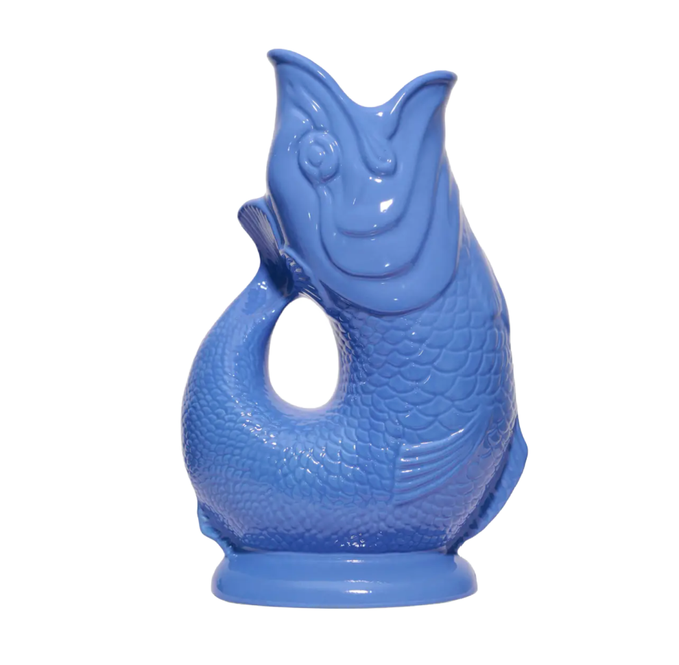 Sea Blue Gluggle Jug