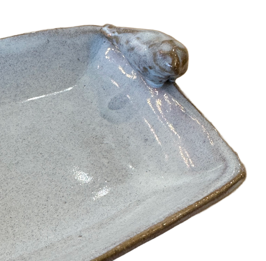 Small White Bird Ceramic Dish