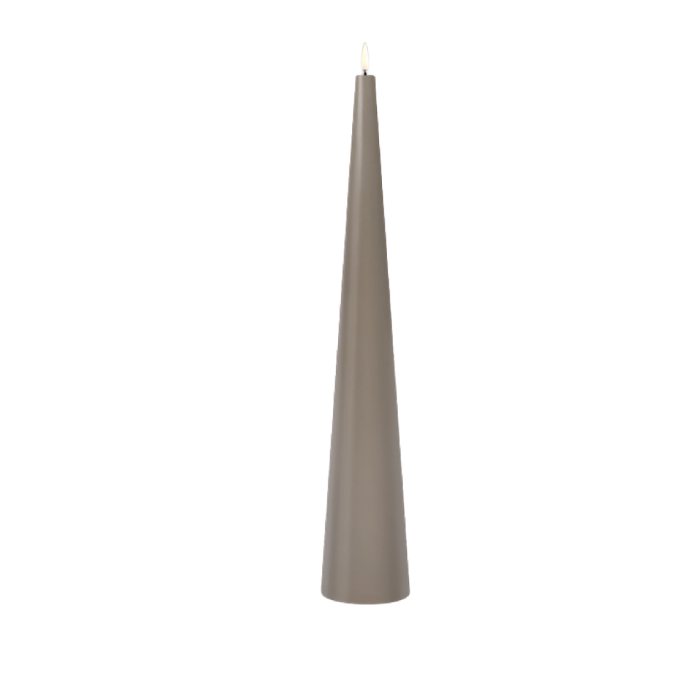 Sandstone LED Cone Candle