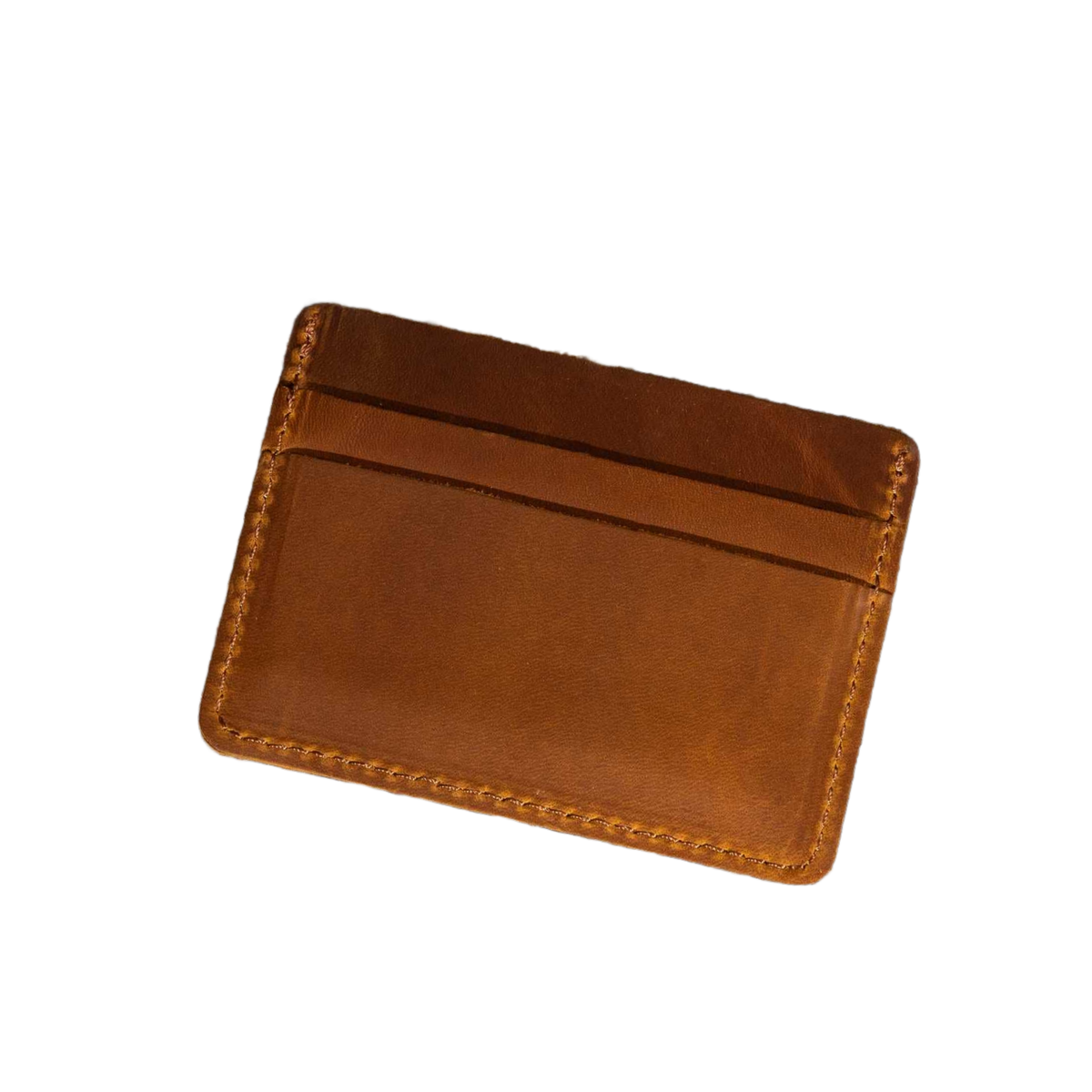 Leather Card Holder Wallet, Handmade Wallet for Men: Brown