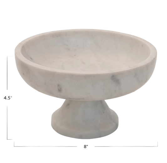 Marble Footed Bowl