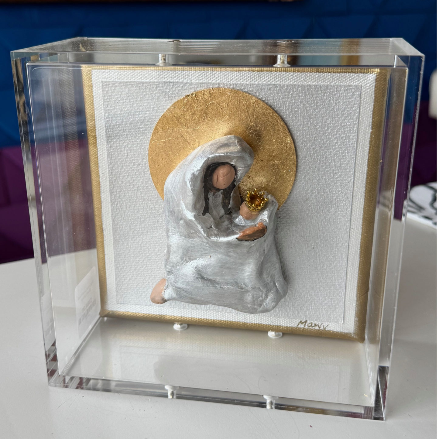 Mary and Jesus 6x6 Shadowbox