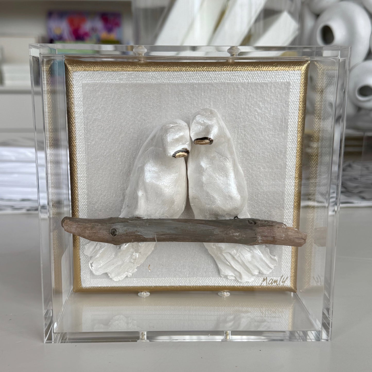 Doves 6x6 Shadowbox