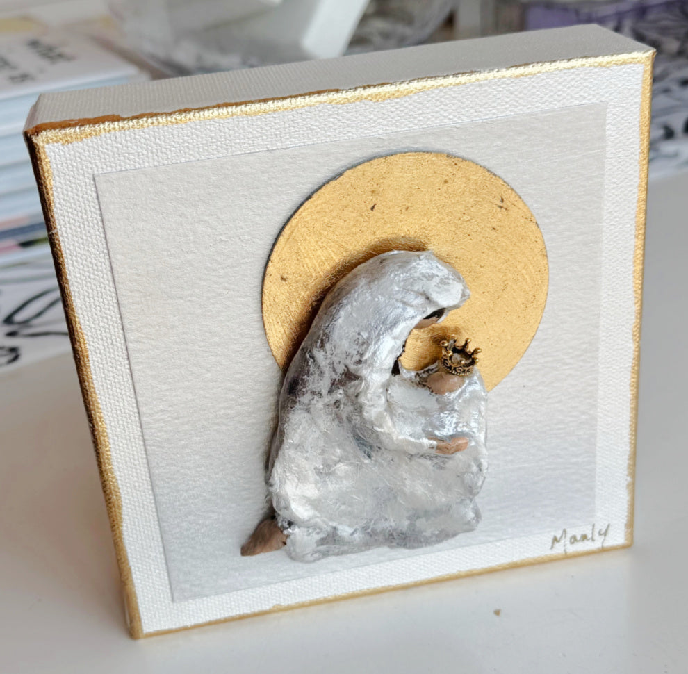 Mary and Jesus 6x6 Canvas