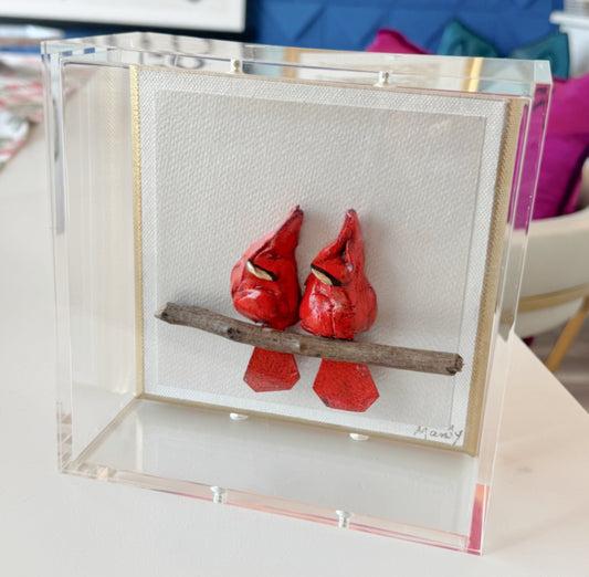 Redbird Cardinals 6x6 Shadowbox