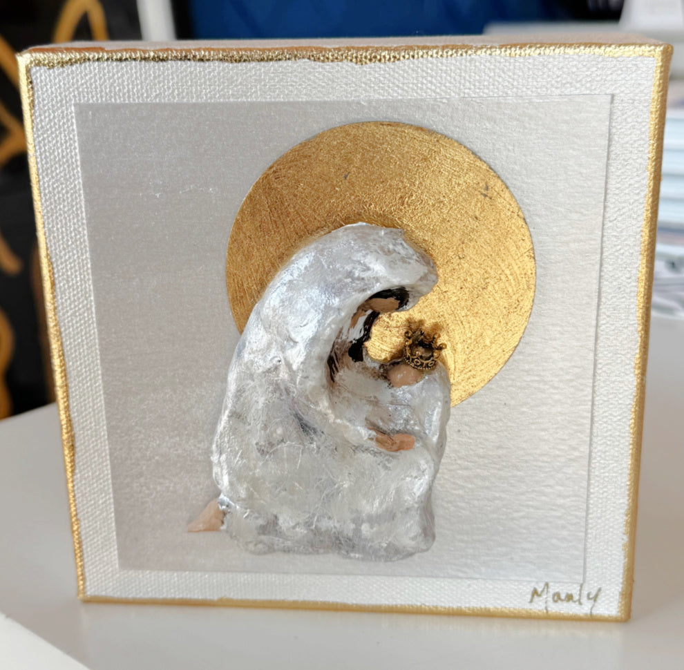 Mary and Jesus 6x6 Canvas