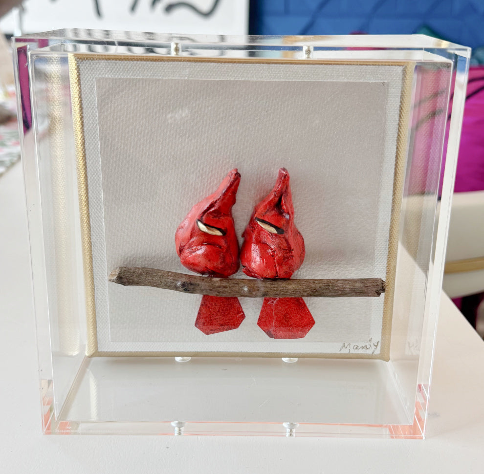 Redbird Cardinals 6x6 Shadowbox