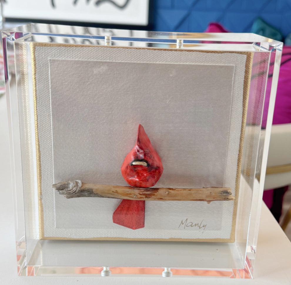 Redbird Cardinal 6x6 Shadowbox