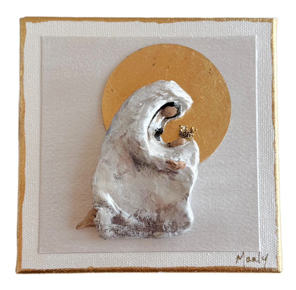 Mary and Jesus 6x6 Canvas