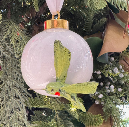 Green Hummingbird Ornament