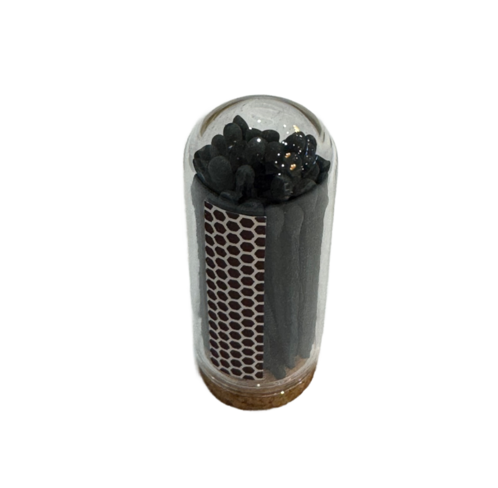 Mini Cloche Matches - Black/Black