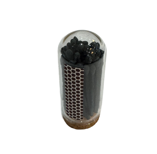 Mini Cloche Matches - Black/Black