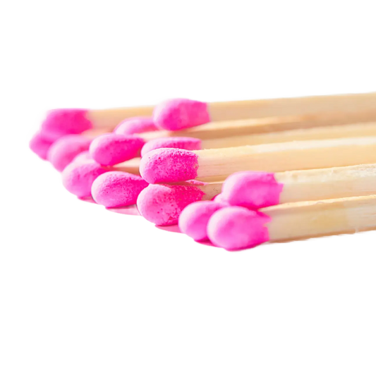 Sq Match Holder and Striker - Hot Pink