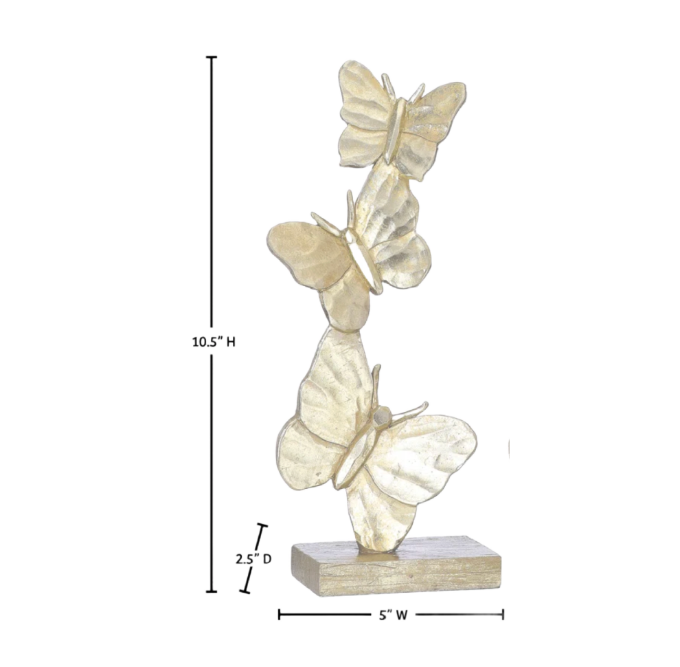 10 1/2" Stacked Butterfly