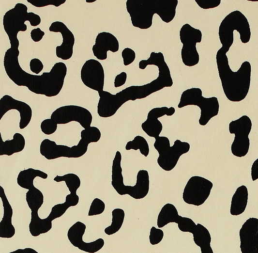 Leopard - Cream/Black Metallic Wrap Sheets