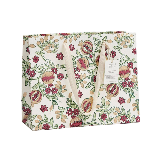 Medium Hand Block Printed Gift Bags