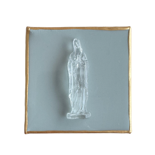 Mother Mary 4x4 Sage Green Canvas