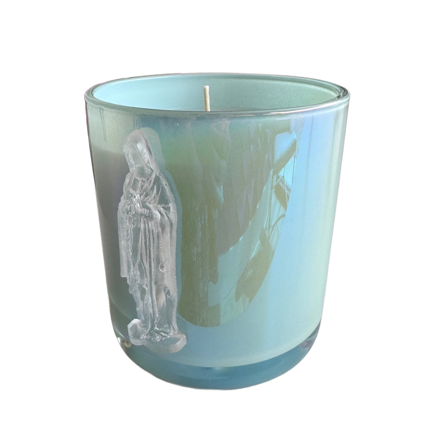 Mother Mary Blue Iridescent Uptown Candle