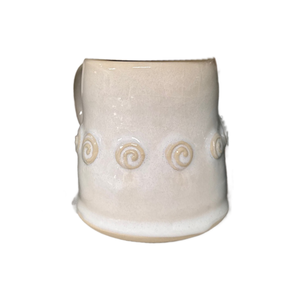 White Rosary Mug