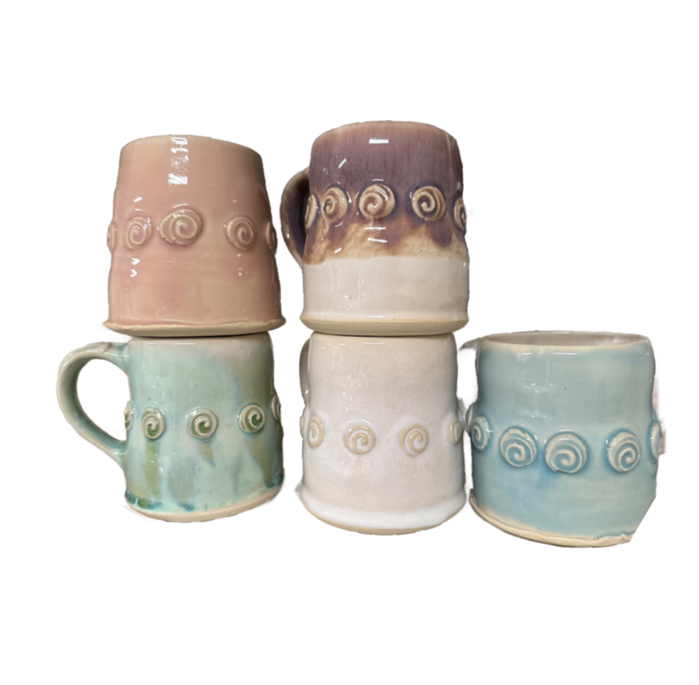Aqua Green Rosary Mug