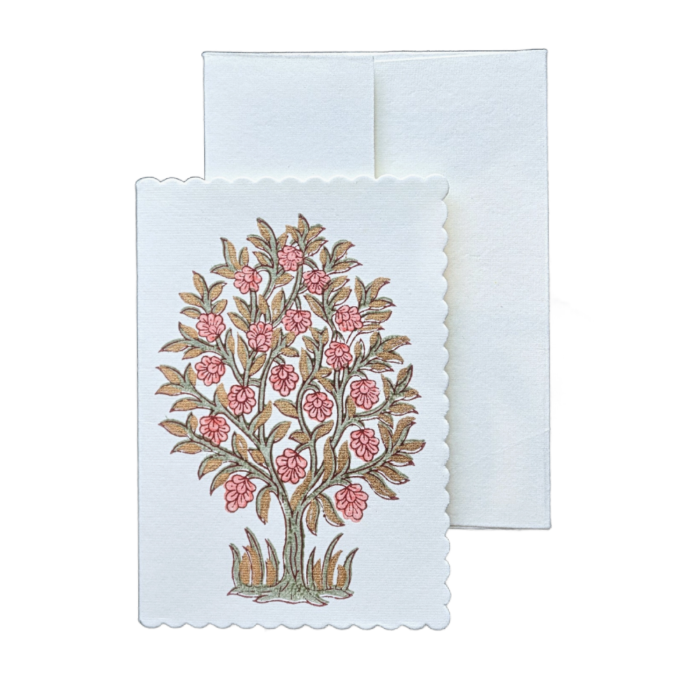 Mogra Coral Notecard