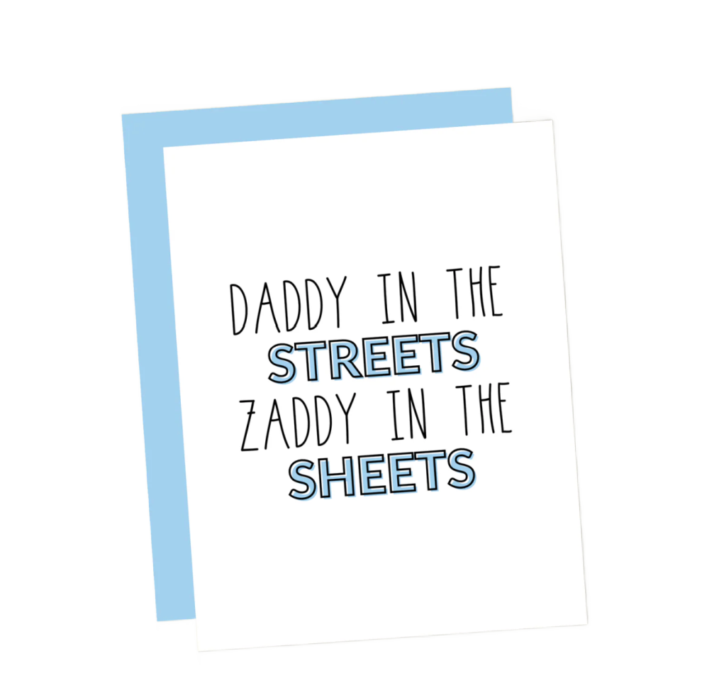 Daddy In Street Greeting Card