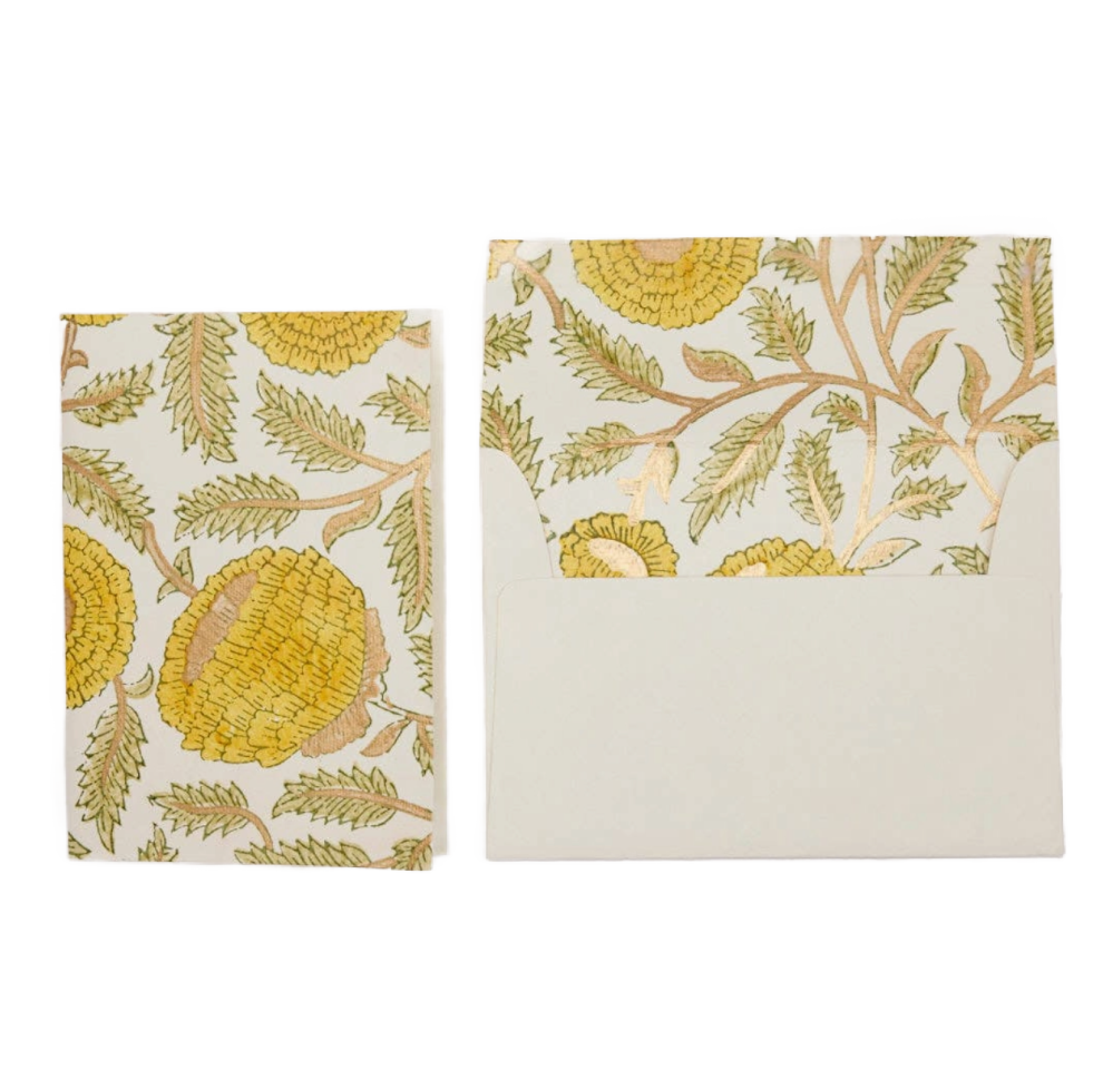 Marigold Gliz Sunshine Notecard