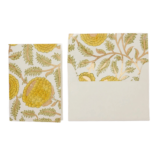Marigold Gliz Sunshine Notecard