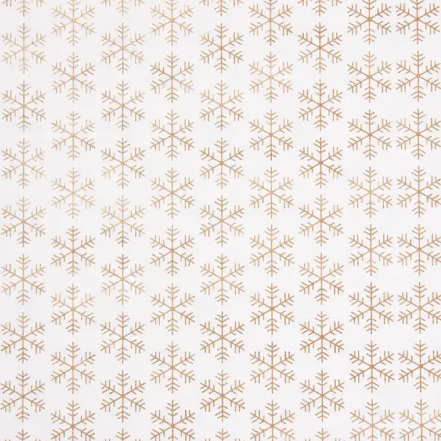 Gold Snowflakes Wrapping Paper