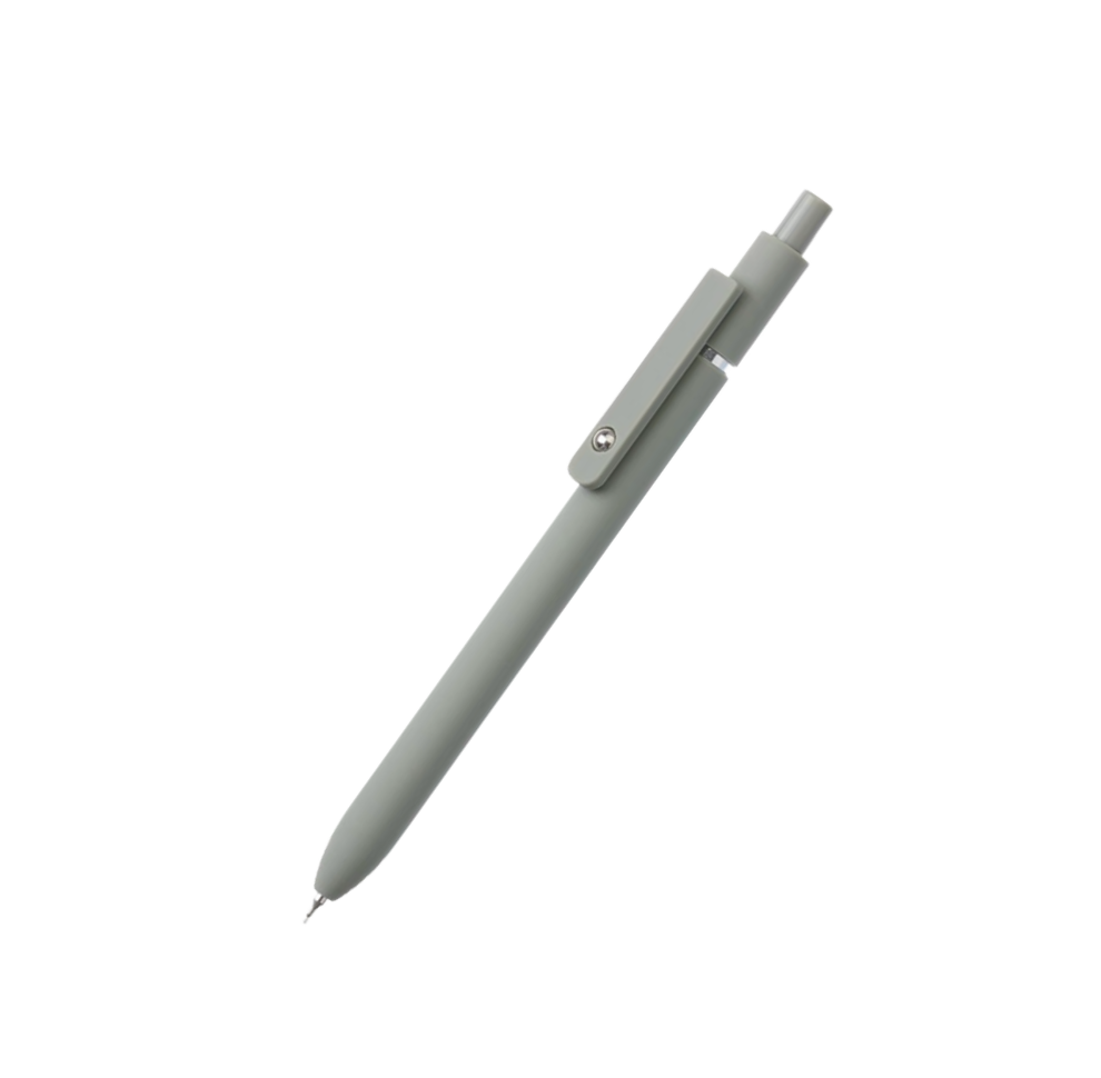 Light Grey Retractable Fine Point Gel Pen
