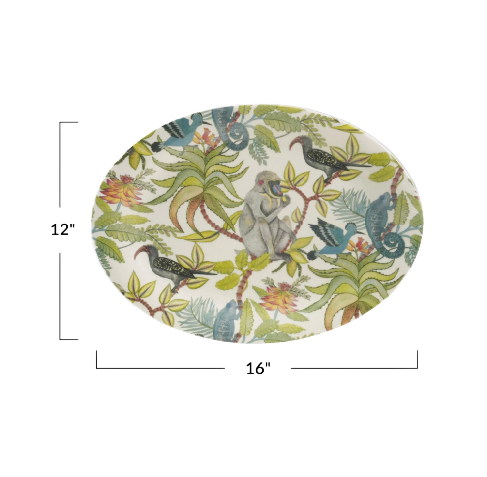 Oval Rainforest Platter