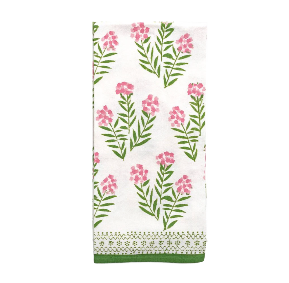 Phlox Pink Tea Towel
