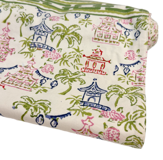 Palms & Pagodas Table Runner