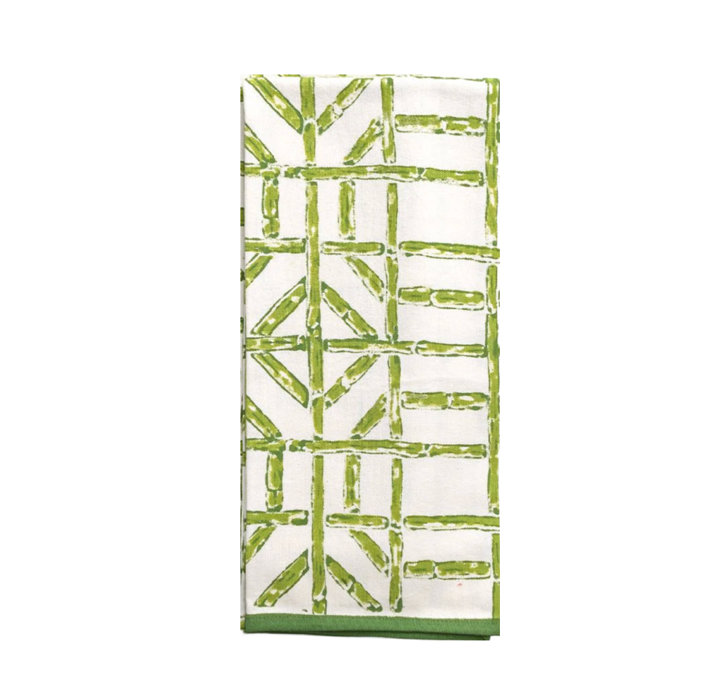 Green Bamboo Tea Towel