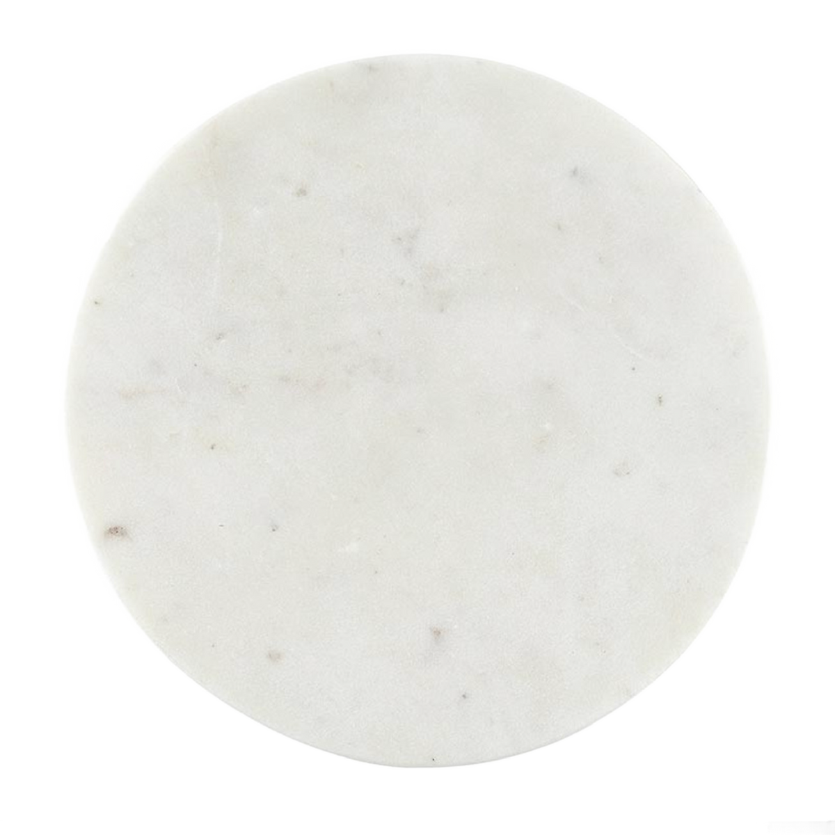 6" White Marble Footed Tray