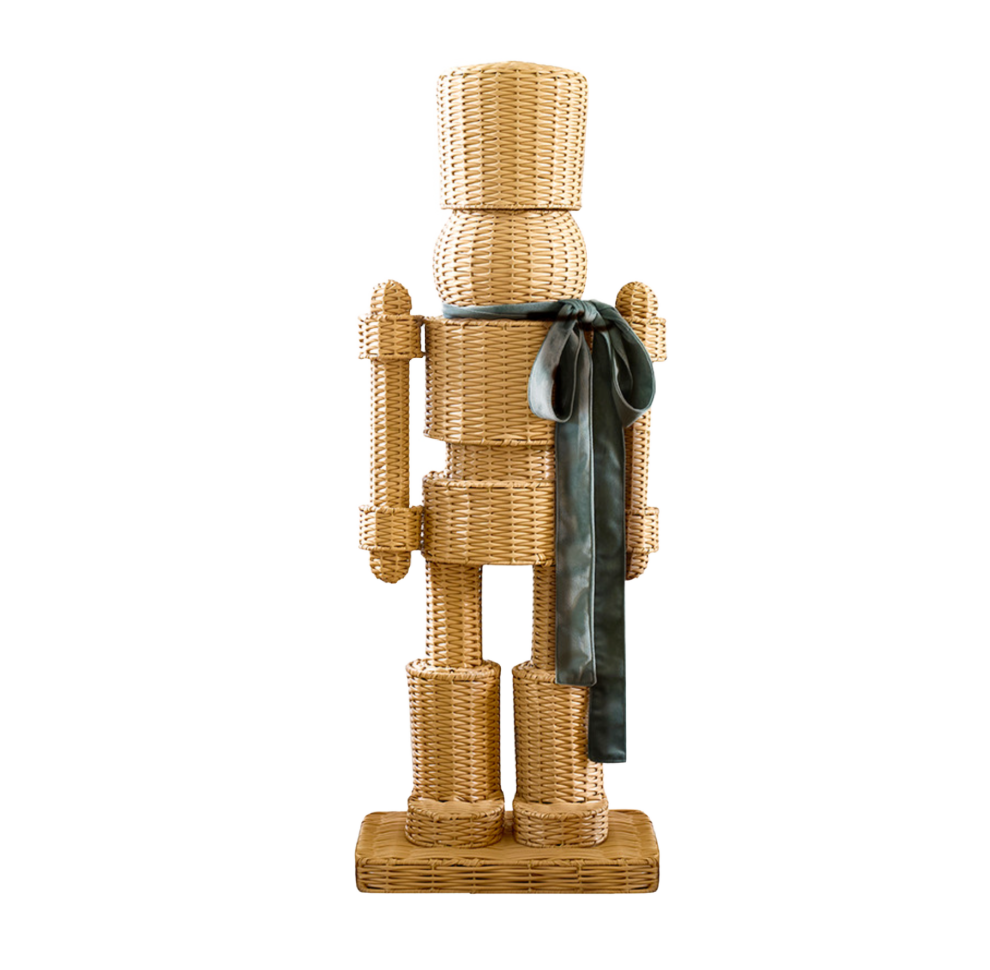 Wicker Nutcracker - Green