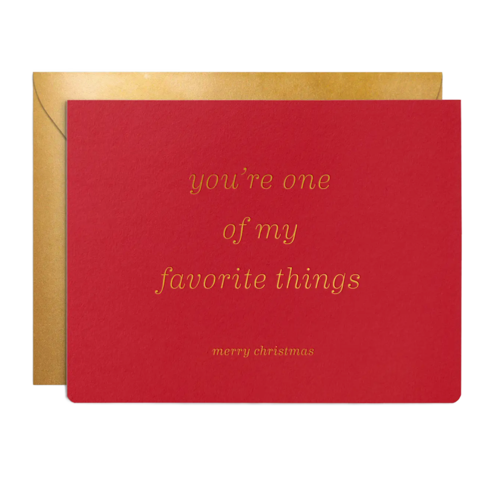 Favorite Thing Christmas Greeting Card