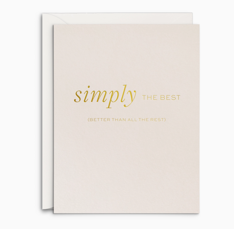 Simply Best Greeting Card