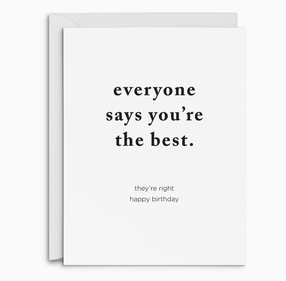 The Best Birthday Greeting Card