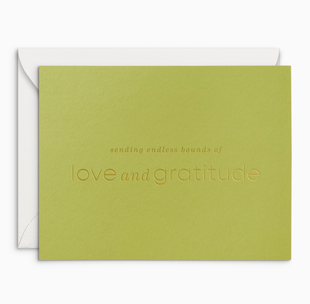 Boundless Love and Gratitude Greeting Card