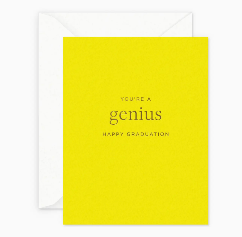 Genius Graduation Greeting Card