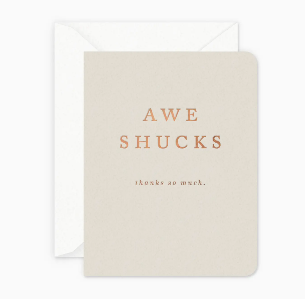 Shucks Greeting Card