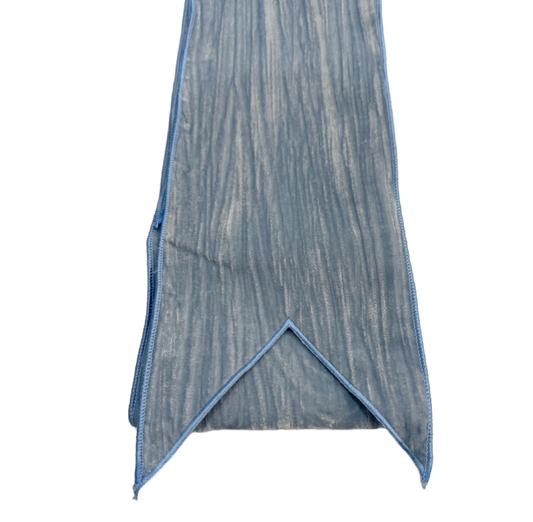 Sky Blue Velvet/Silk Wreath Sash