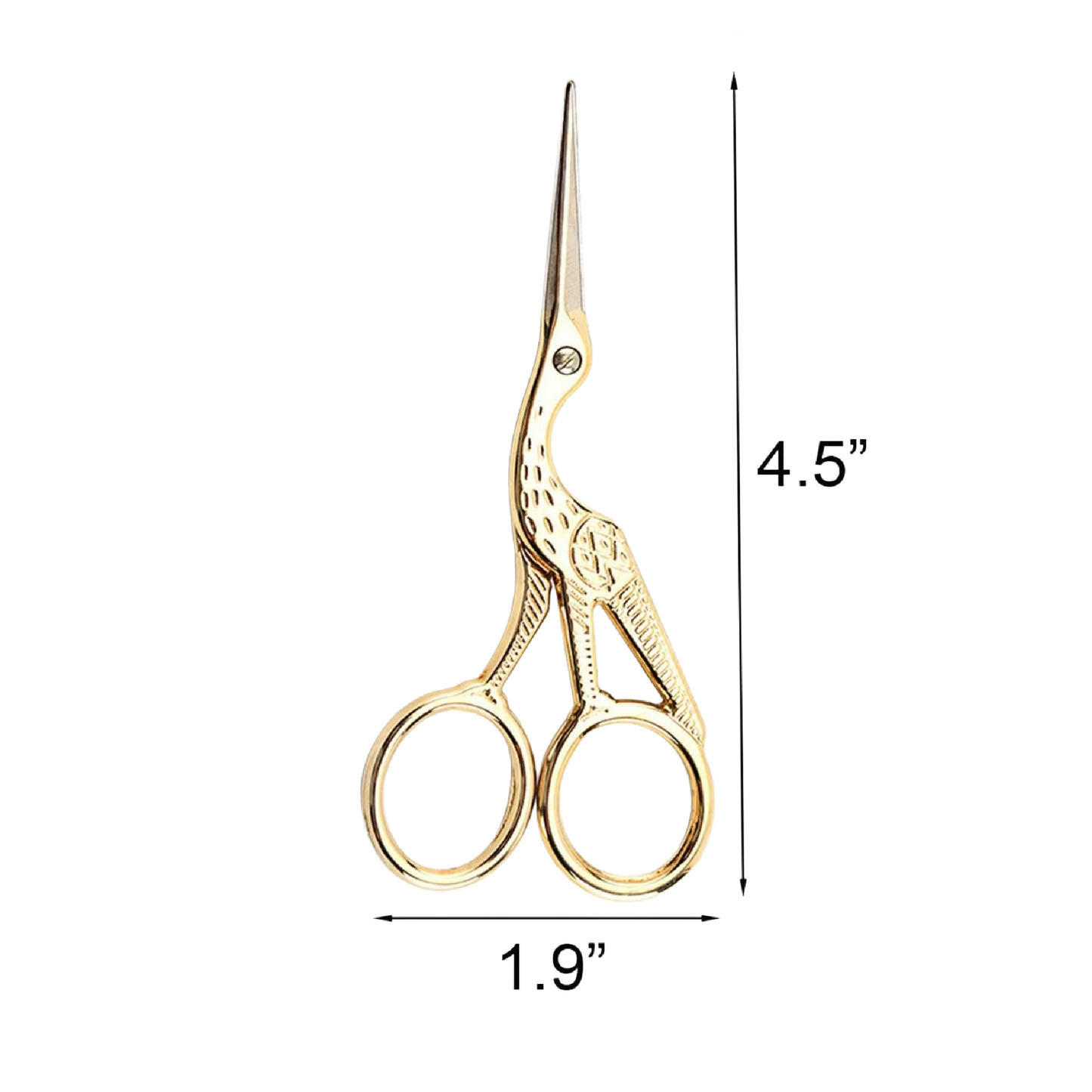 Gold Plated Craft Crane Scissors