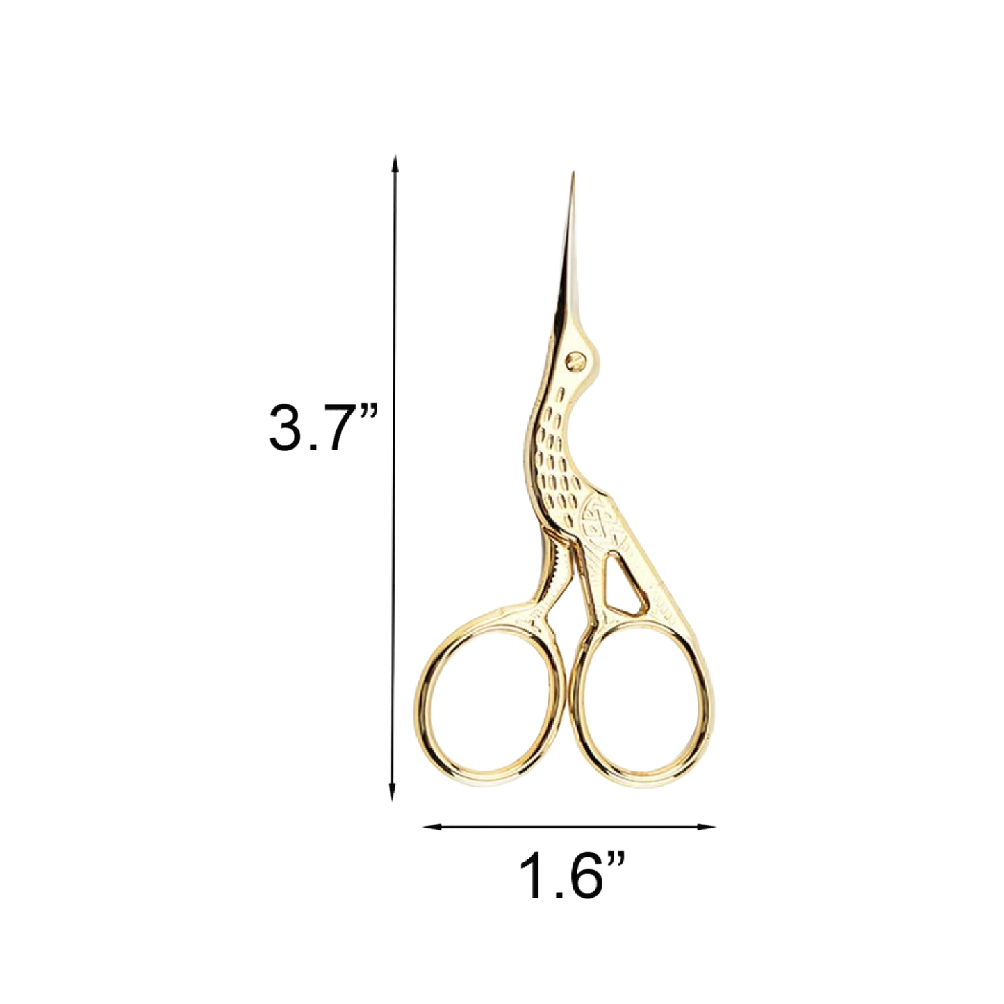 Gold Plated Craft Crane Scissors
