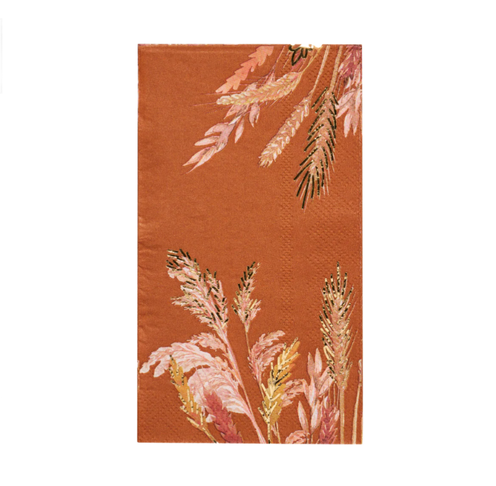 Harvest Wheat Scalloped Edge Guest Towel