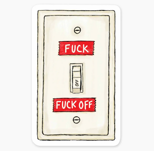 F On or Off Sticker