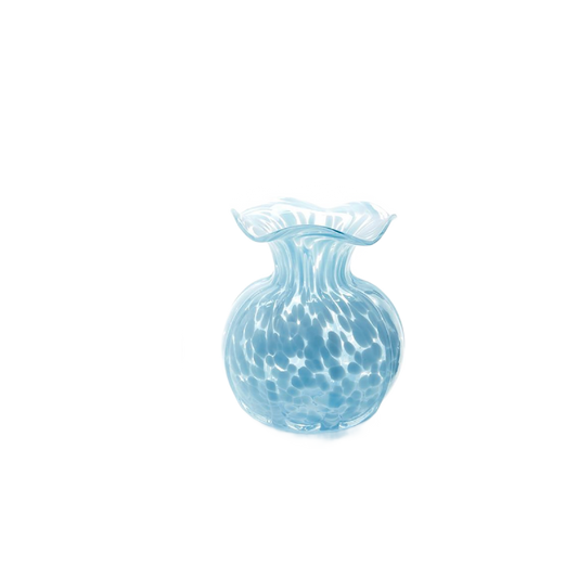 Ruffled Edge Spotted Vase