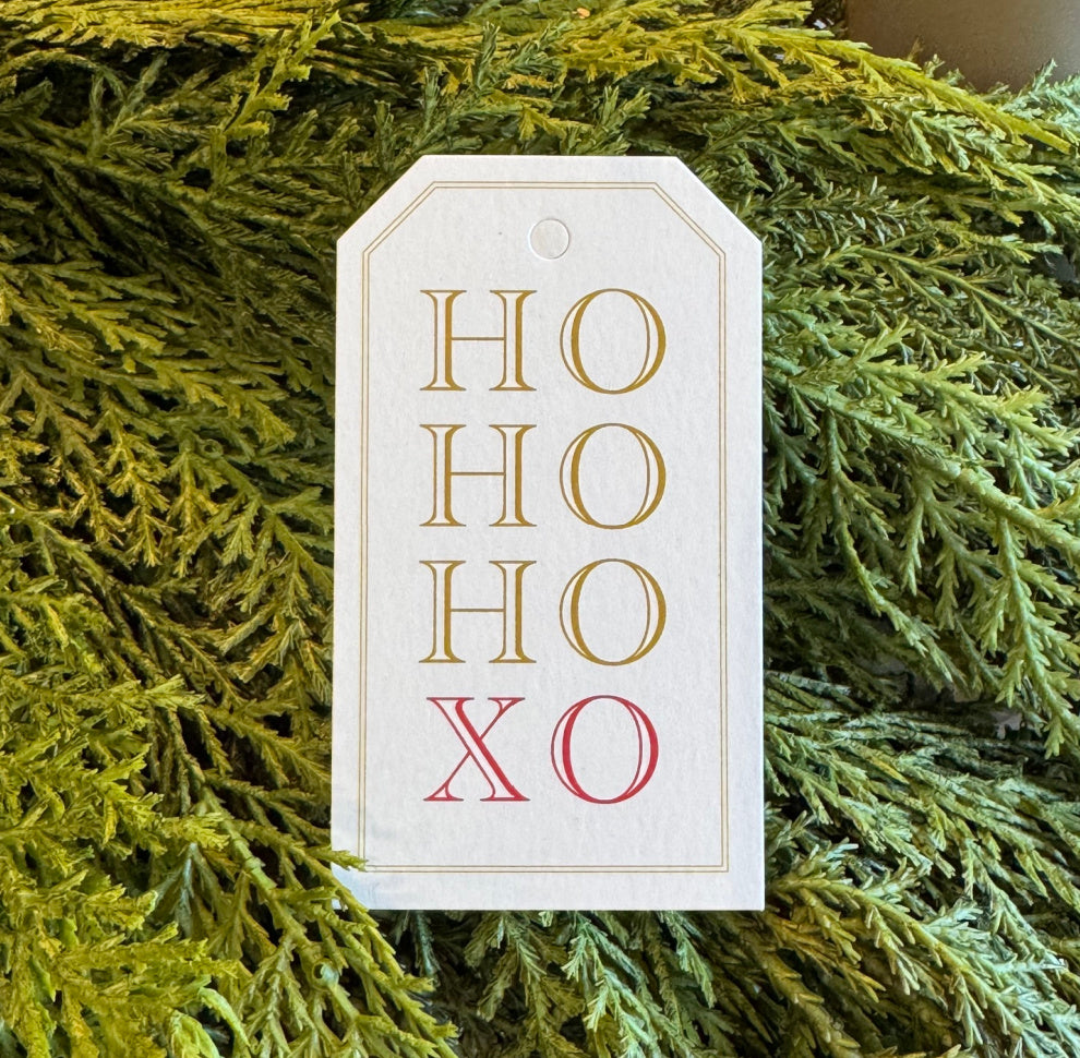 Ho Ho Ho Xo Gift Tag