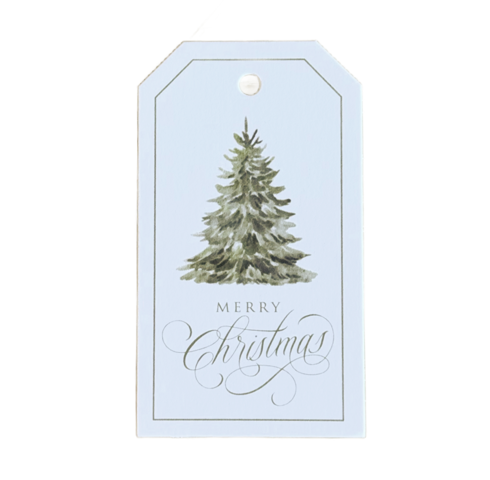 Merry Christmas Tree Gift Tag